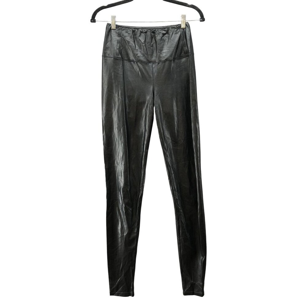 Wilfred Free Aritzia Daria Leggings Womens S Black Faux Leather‎ Vegan Black